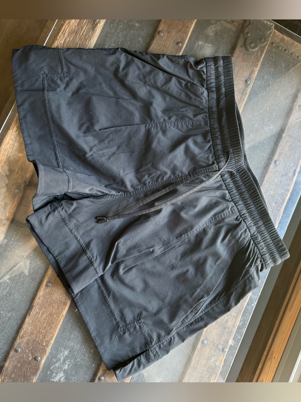 Lululemon Black Athletic Drawstring Shorts